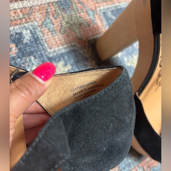 Kelsi Dagger Leather Wood Platform Shoes – Size 8.5 New - Picture 5 of 6